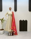 LG 1970 Chinon With  Lace On Border And Latkan On Back Side Dori Gown With Bottom Dupatta Online Wholesale
